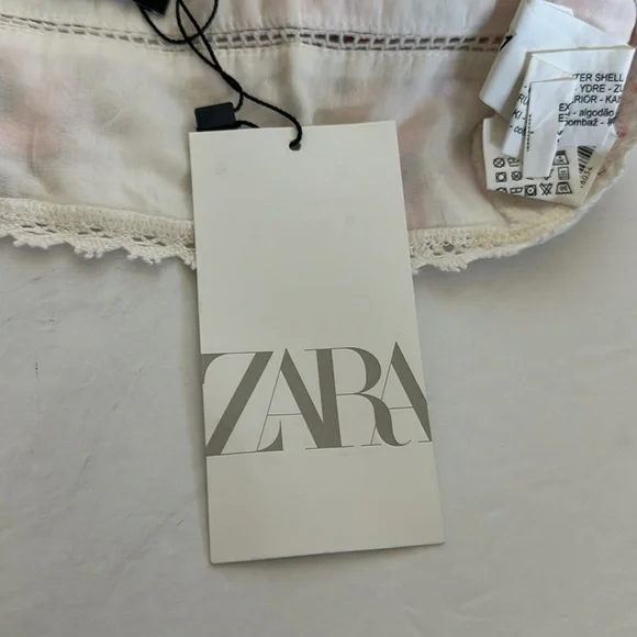ZARA floral print HALTER CROP TOP NWT small and medium - Picture 14 of 16